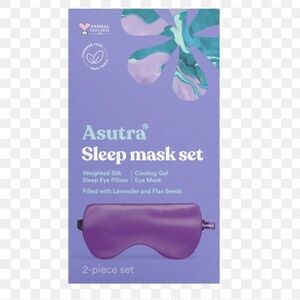 Asutra Purple Silk Eye Mask Set